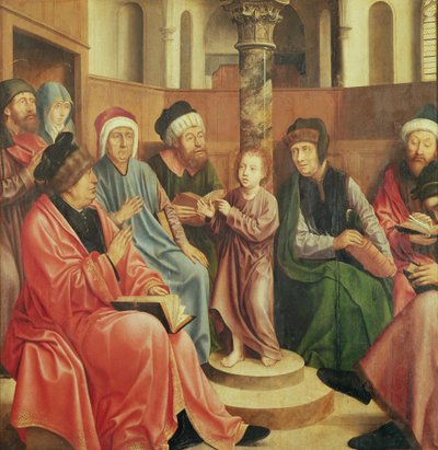 Christus unter den Schriftgelehrten von Quentin Massys or Metsys